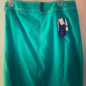 Olivia & Martin teal skirt size 12